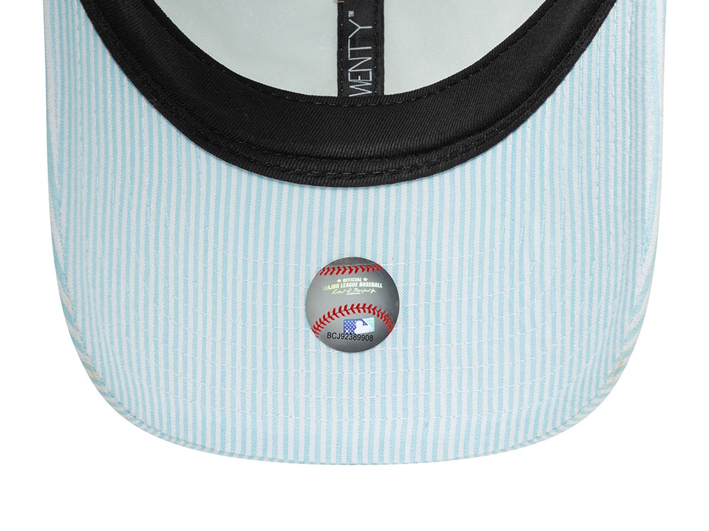 New Era Los Angeles Dodgers Seersucker Light Blue 9Twenty Strapback Casquette
