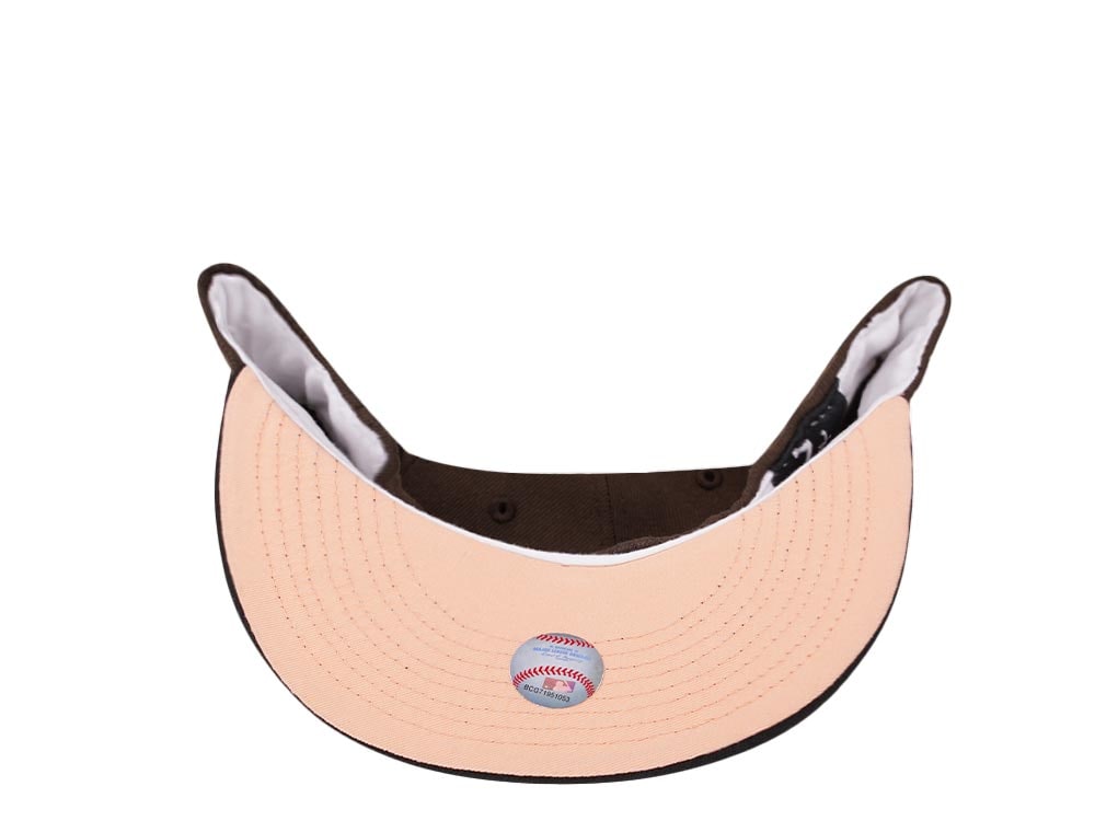 New Era Baltimore Orioles 25th Anniversary Coffee Peach Edition 59Fifty Fitted Casquette