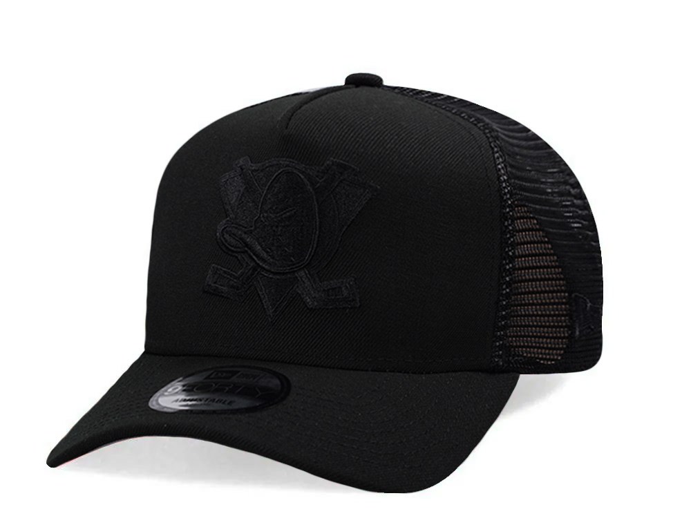 New Era Anaheim Ducks Black Prime Edition 9Forty A Frame Trucker Snapback Casquette
