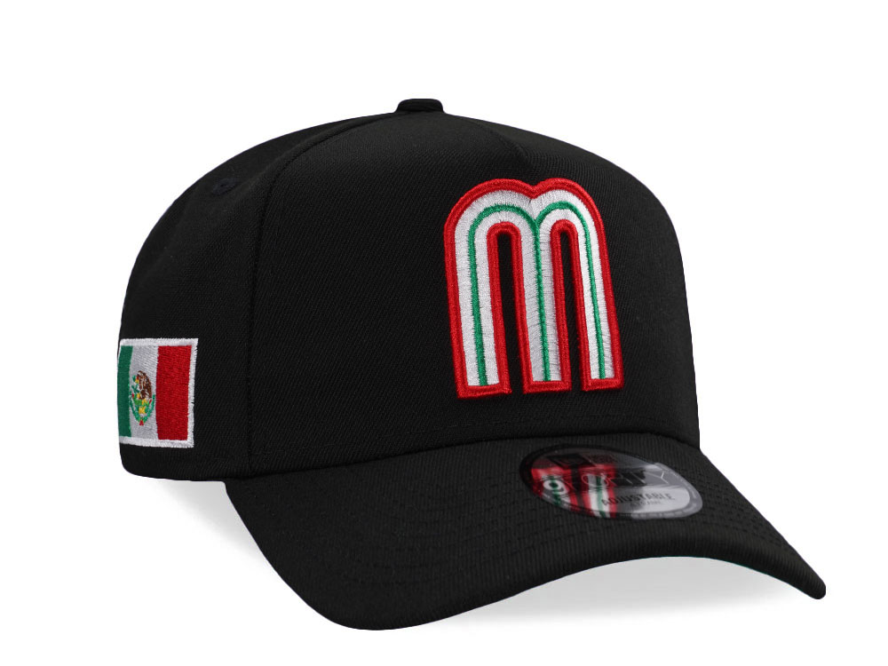 New Era Mexico Black Throwback Edition 9Forty A Frame Snapback Casquette
