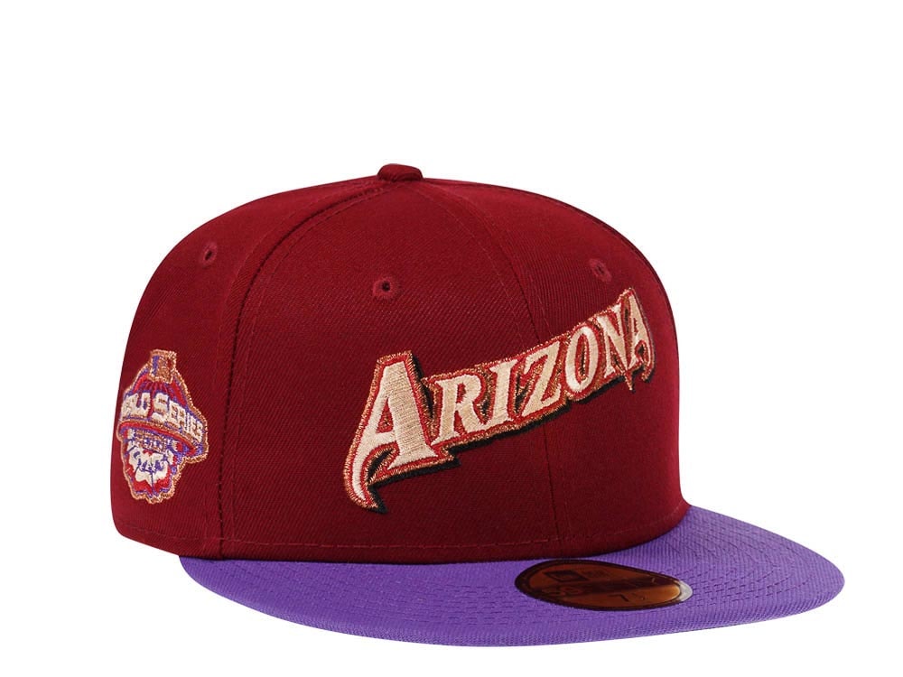 New Era Arizona Diamondbacks World Series 2001 Script Prime Edition 59Fifty Fitted Casquette
