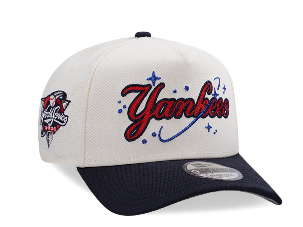 New Era New York Yankees World Series 2000 Chrome Two Tone Edition 9Forty A Frame Snapback Casquette