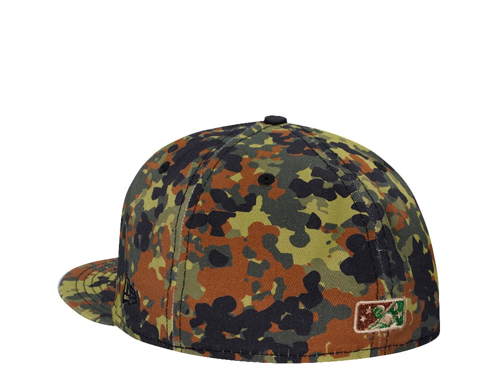 New Era Arkansas Travelers Mad Mallards Flecktarn Copper Edition 59Fifty Fitted Casquette