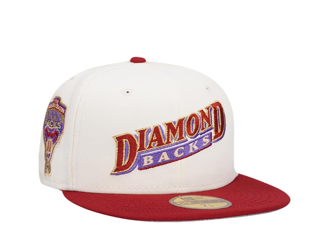 New Era Arizona Diamondbacks Inaugural Season 1998 Chrome Gold Two Tone Edition 59Fifty Fitted Casquette