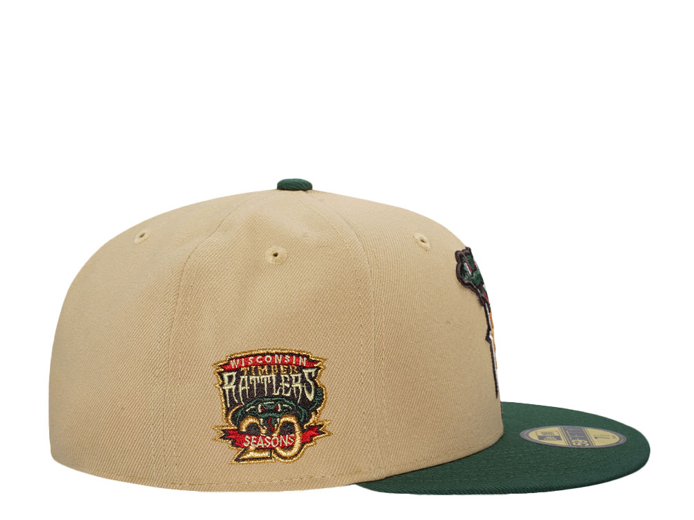 New Era Wisconsin Timber Rattlers 20 Seasons Vegas Gold Two Tone Edition 59Fifty Fitted Casquette