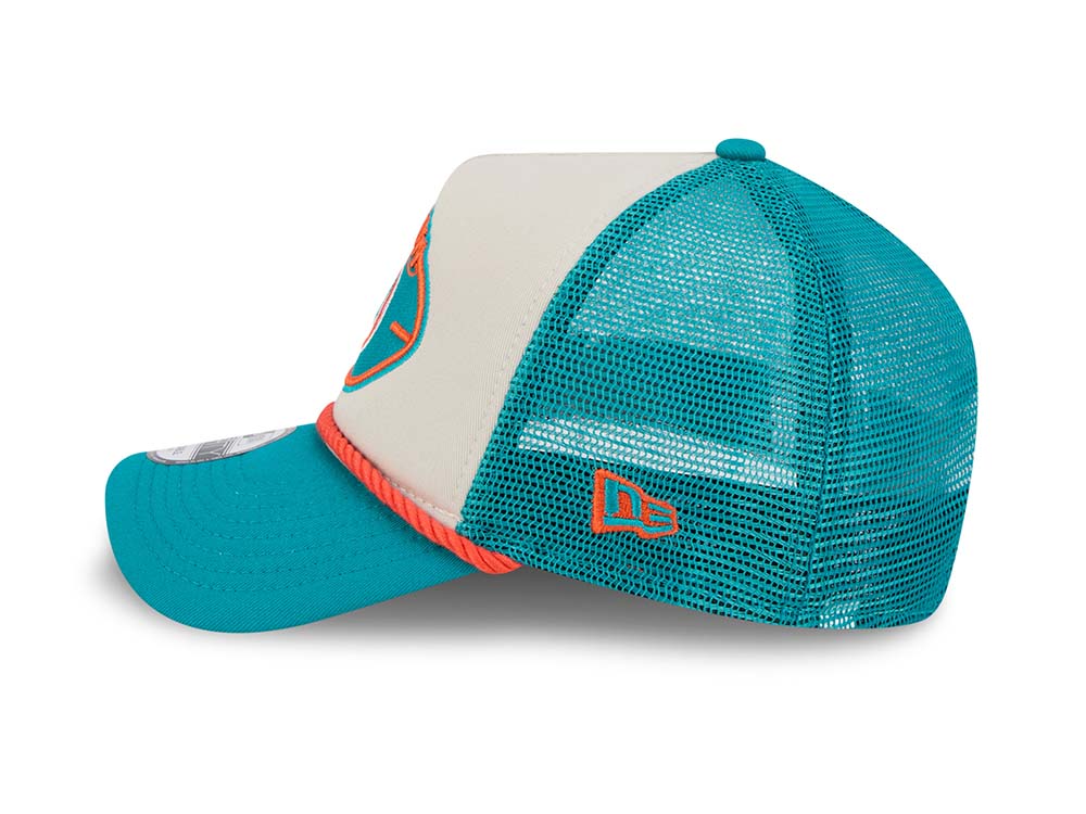 New Era Miami Dolphins Sideline 2024 9Forty A Frame Trucker Snapback Casquette
