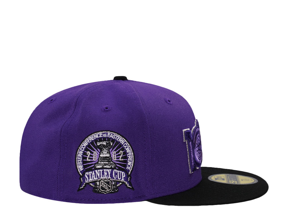 New Era Detroit Red Wings Stanley Cup Final 2002 Purple Two Tone Edition 59Fifty Fitted Casquette