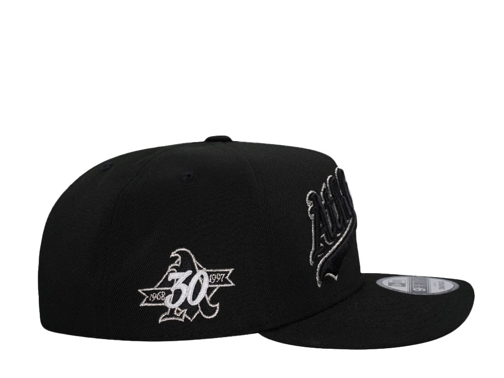 New Era Oakland Athletics Black Silver 9Fifty A Frame Snapback Casquette