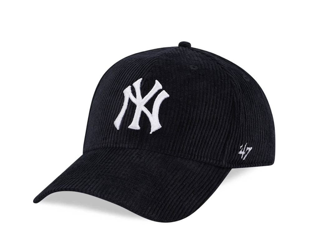47Brand New York Yankees Black Thick Cord MVP Strapback Casquette
