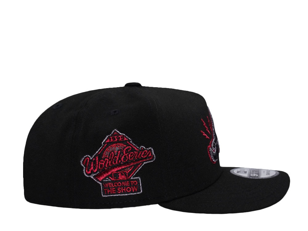 New Era Atlanta Braves World Series 1995 Black Edition 9Fifty A Frame Snapback Casquette