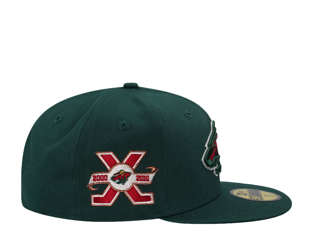 New Era Minnesota Wild 10th Anniversary Green Prime Edition 59Fifty Fitted Casquette