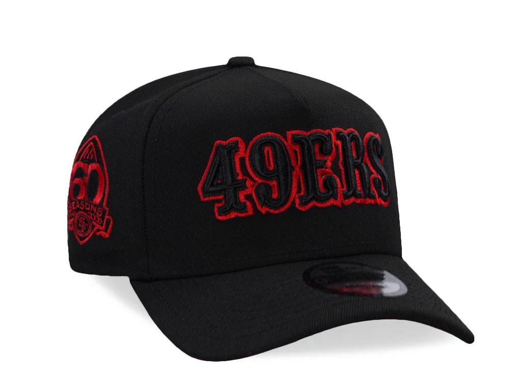 New Era San Francisco 49ers 60 Seasons Red Detail Edition 9Forty A Frame Snapback Casquette
