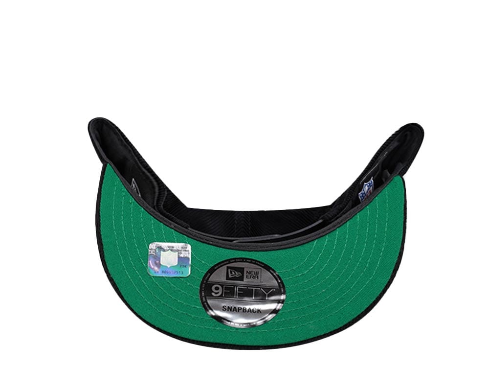 New Era Green Bay Packers Black Corduroy Edition 9Fifty Snapback Casquette