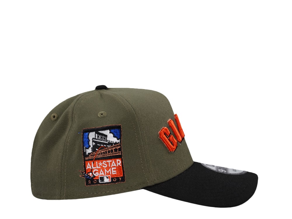 New Era San Francisco Giants All Star Game 2007 Olive Two Tone Edition 9Forty A Frame Snapback Casquette