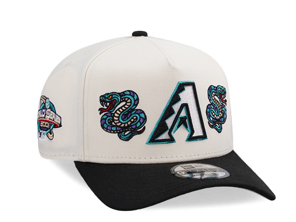 New Era Arizona Diamondbacks World Series 2001 Chrome Two Tone Edition 9Forty A Frame Snapback Casquette