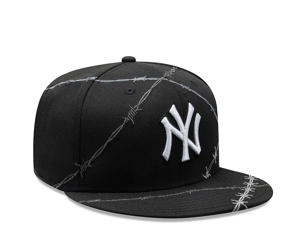 New Era New York Yankees Barbwire Black Prime Edition 59Fifty Fitted Casquette