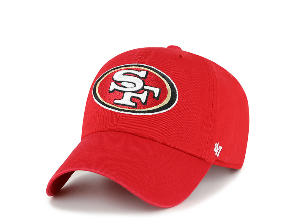 47Brand San Francisco 49ers Red Classic Edition Clean Up Strapback Casquette