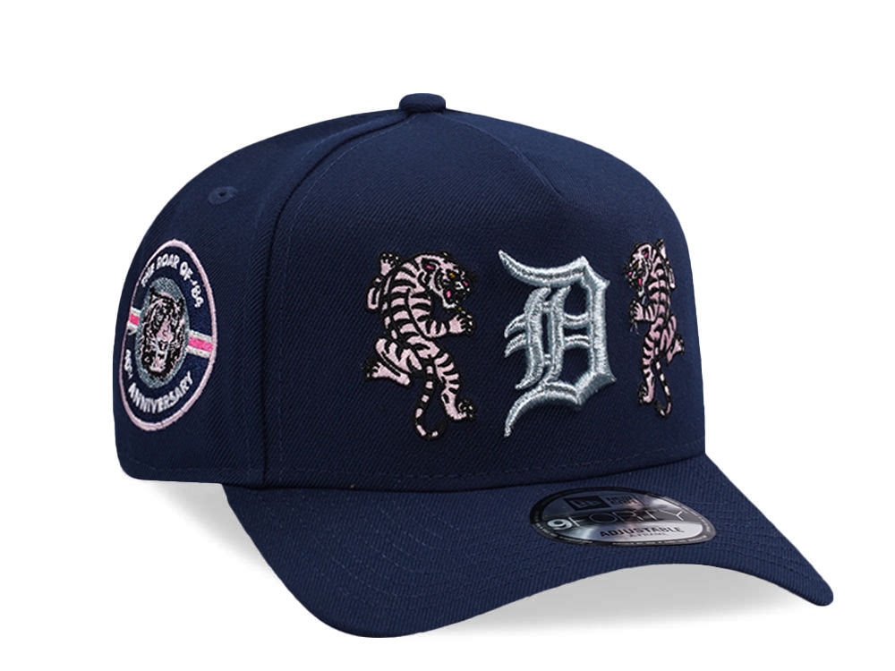 New Era Detroit Tigers 40th Anniversary Ocean Blue Prime Edition 9Forty A Frame Snapback Casquette