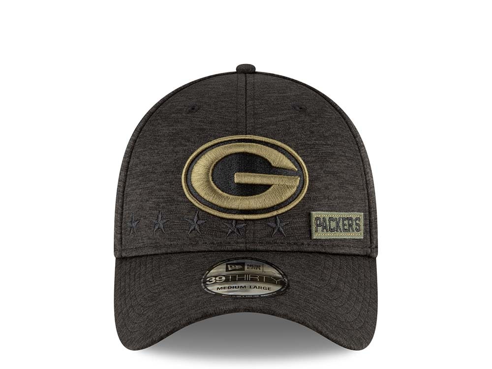New Era Green Bay Packers Salute to Service 2020 39Thirty Stretch Casquette