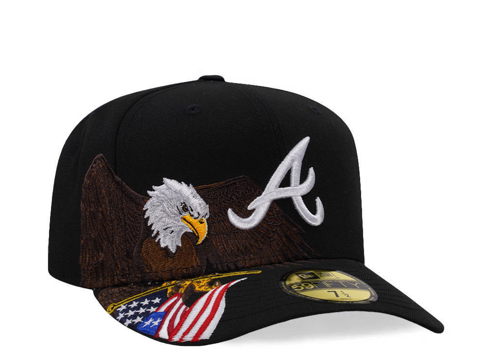 New Era Atlanta Braves American Eagle Black Edition 59Fifty Fitted Casquette