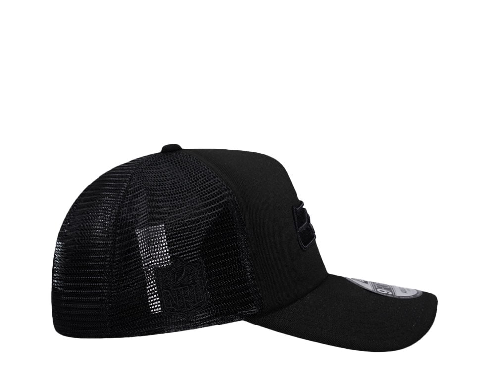 New Era Seattle Seahawks Black Foam Trucker 9Forty A Frame Snapback Casquette