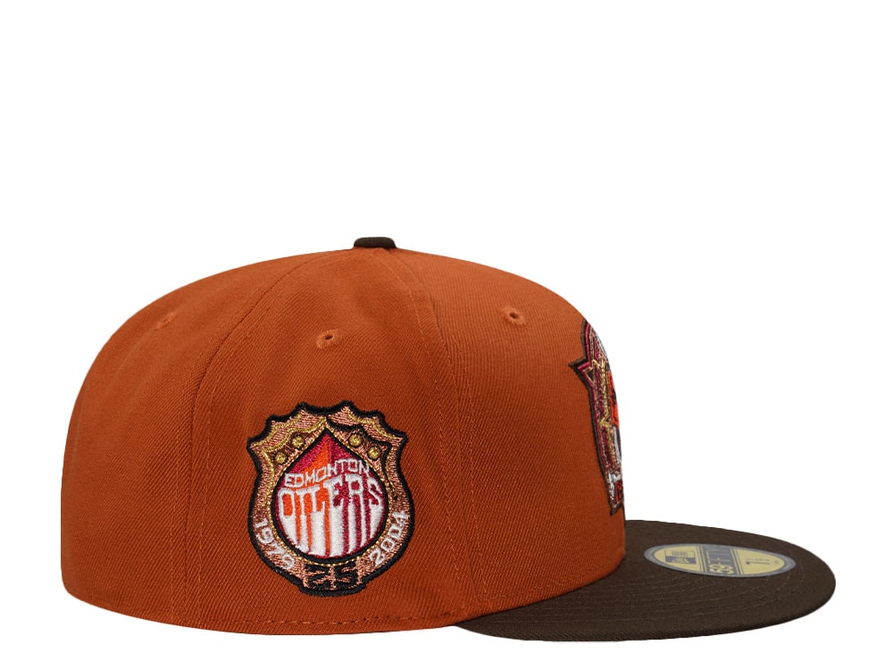 New Era Edmonton Oilers 25th Anniversary Dia De Los Muertos Walnut Prime Edition 59Fifty Fitted Casquette