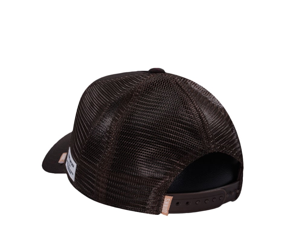 Djinns Glencheck Brown Trucker Snapback Casquette