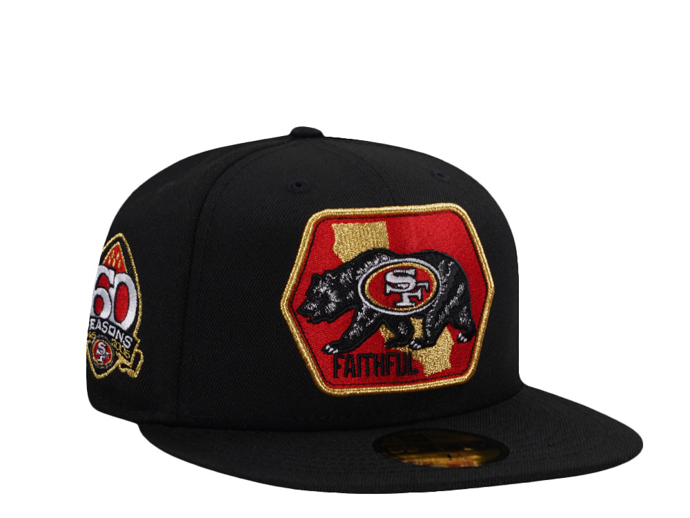 New Era San Francisco 49ers 60 Seasons Black Prime Edition 59Fifty Fitted Casquette