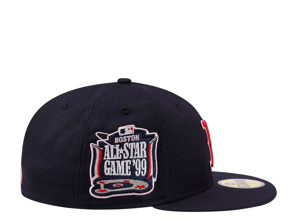 New Era Boston Red Sox All Star Game 1999 Navy and Pink Edition 59Fifty Fitted Casquette