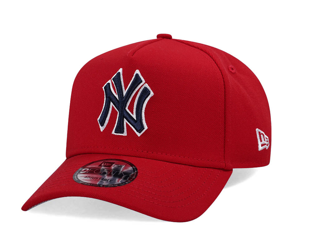 New Era New York Yankees Red Prime Edition 9Forty A Frame Snapback Casquette