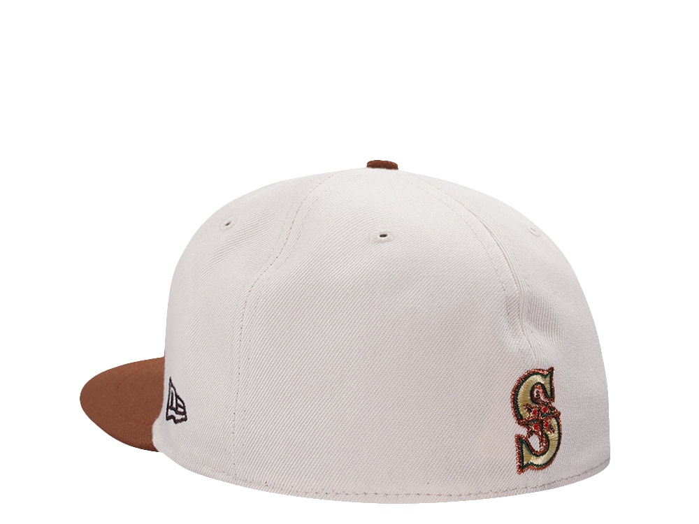 New Era Seattle Mariners 20th Anniversary Cream Two Tone Edition 59Fifty Fitted Casquette