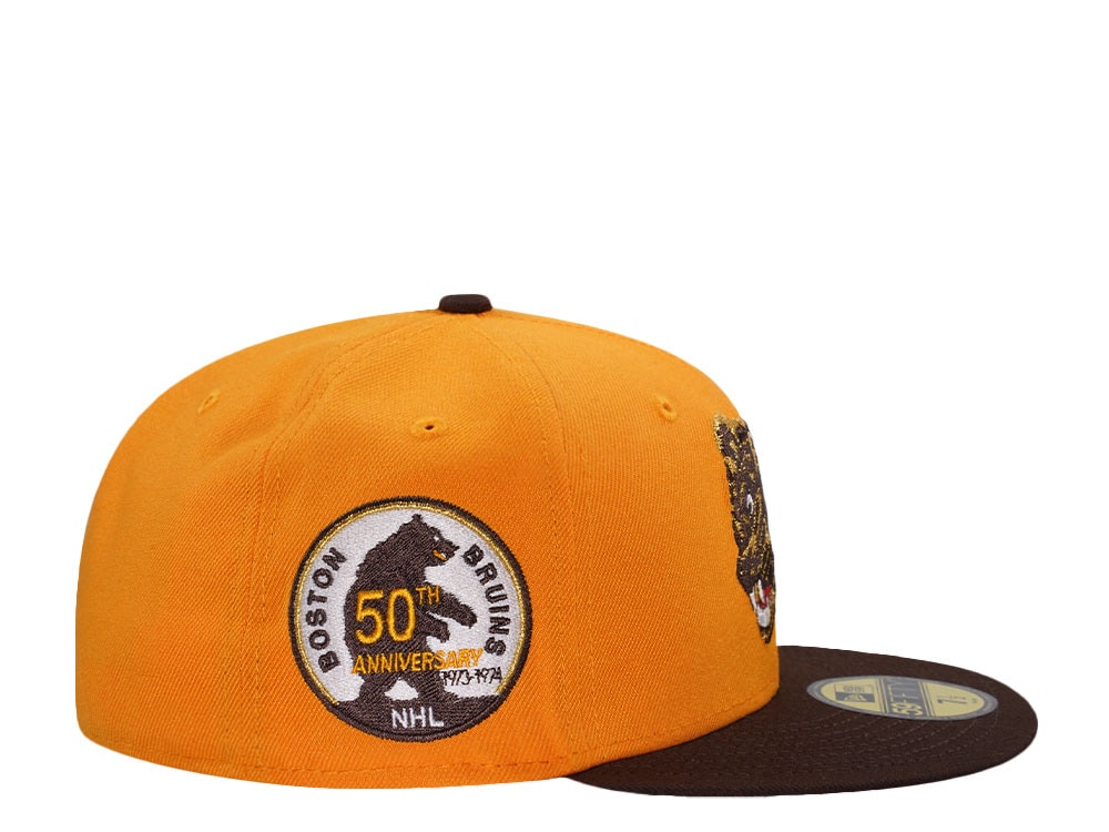 New Era Boston Bruins 50th Anniversary Walnut Two Tone Edition 59Fifty Fitted Casquette