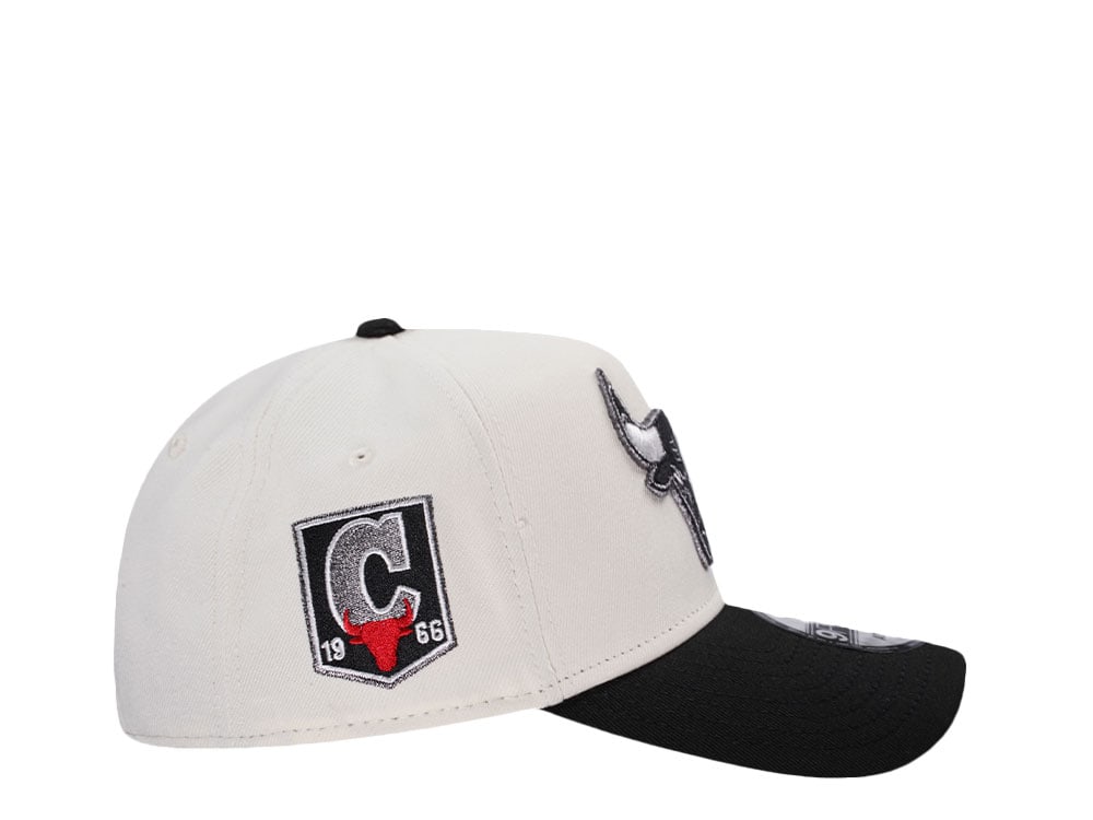New Era Chicago Bulls Chrome Two Tone Metallic Edition 9Forty A Frame Snapback Casquette
