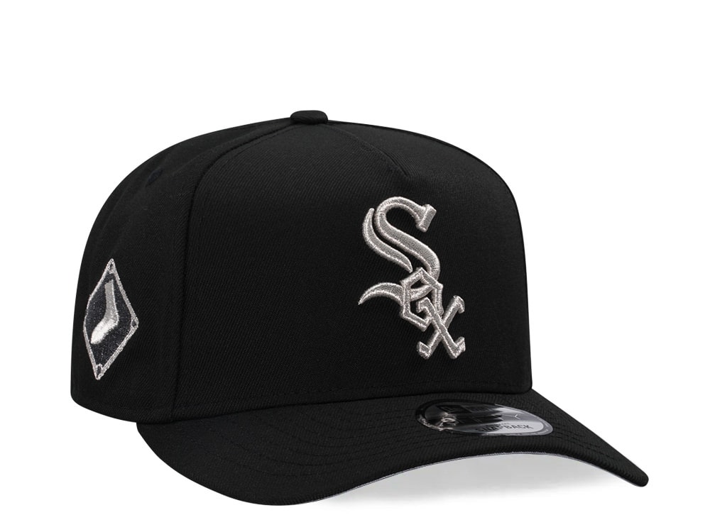New Era Chicago White Sox Black Metallic Classic 9Fifty A Frame Snapback Casquette