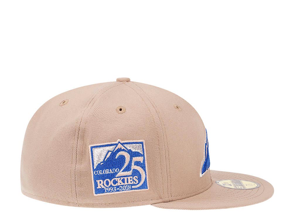 New Era Colorado Rockies 25th Anniversary Sand Peach Edition 59Fifty Fitted Casquette