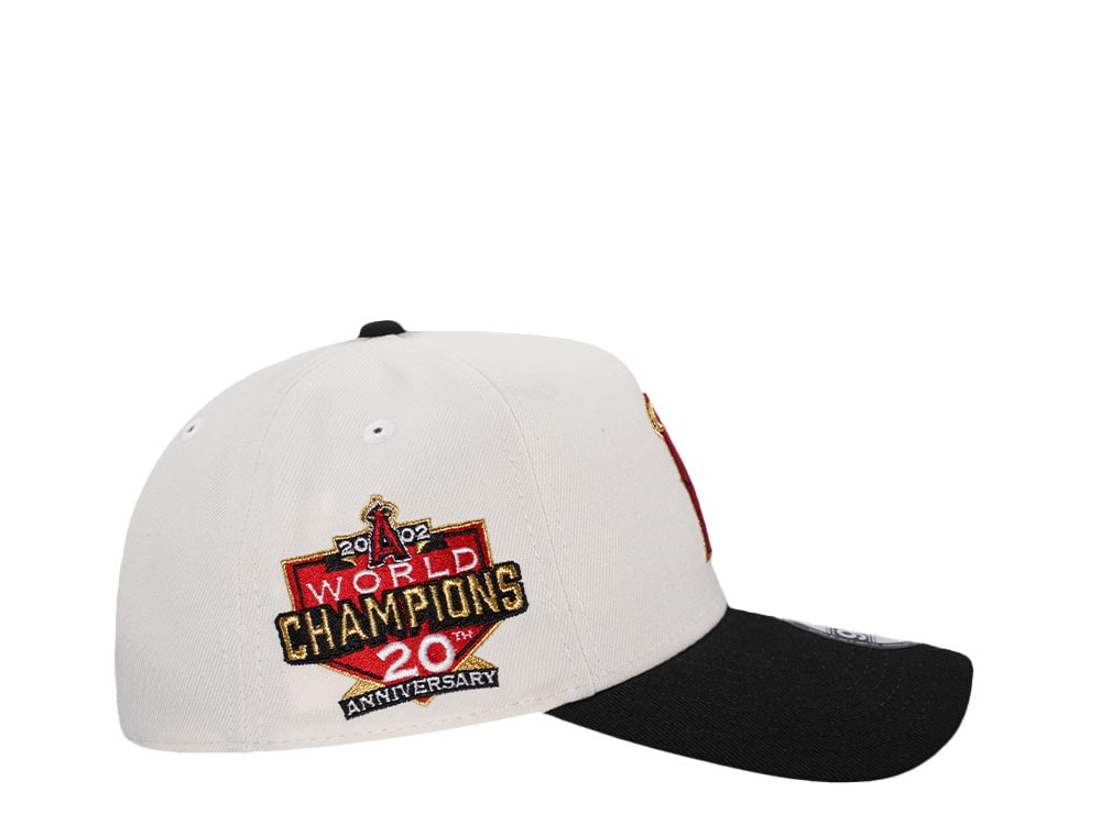 New Era Anaheim Angels 20th Anniversary Chrome Gold Two Tone 9Forty A Frame Snapback Casquette