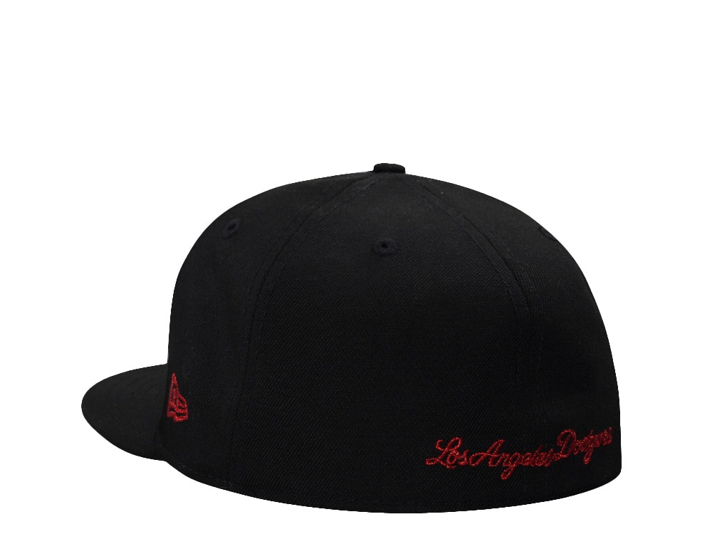 New Era Los Angeles Dodgers Skull Metallic Black Prime Edition 59Fifty Fitted Casquette