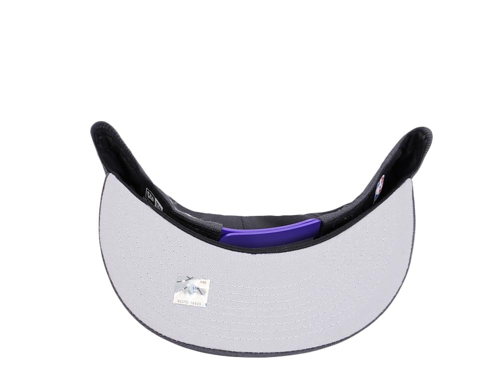 New Era Sacramento Kings Gray Purple Detail Edition 9Fifty Snapback Casquette