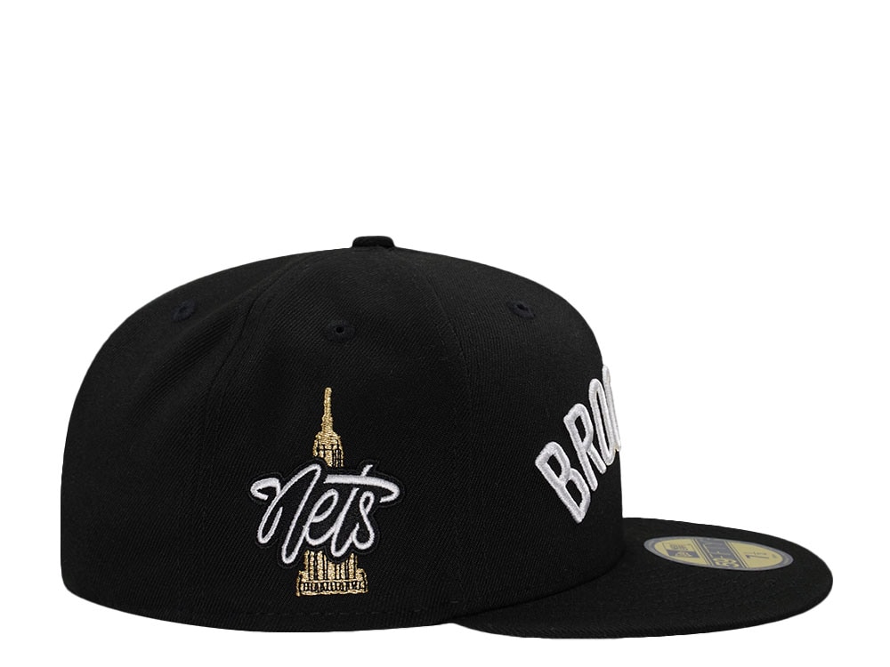 New Era Brooklyn Nets Empire State Black Prime Edition 59Fifty Fitted Casquette