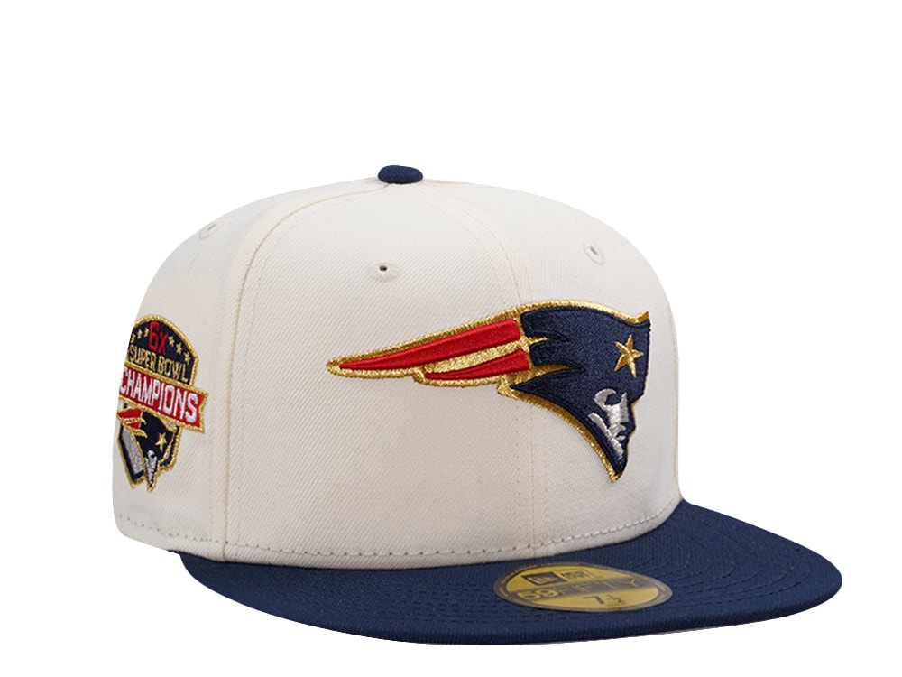 New Era New England Patriots 6x Champions Chrome Two Tone Edition 59Fifty Fitted Casquette