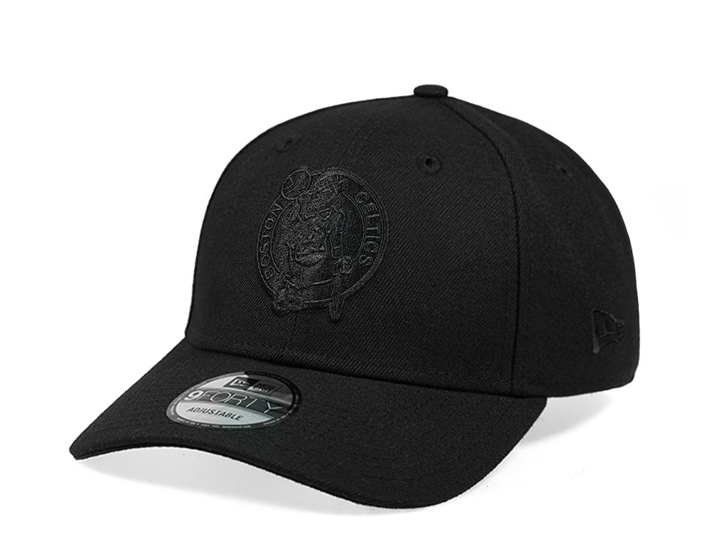 New Era Boston Celtics All Black Edition 9Forty Snapback Casquette