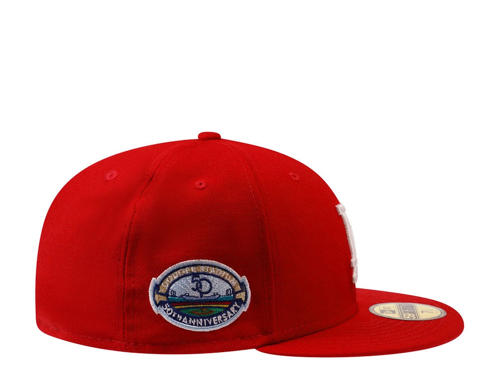 New Era Los Angeles Dodgers 50th Stadium Anniversary Red Edition 59Fifty Fitted Casquette
