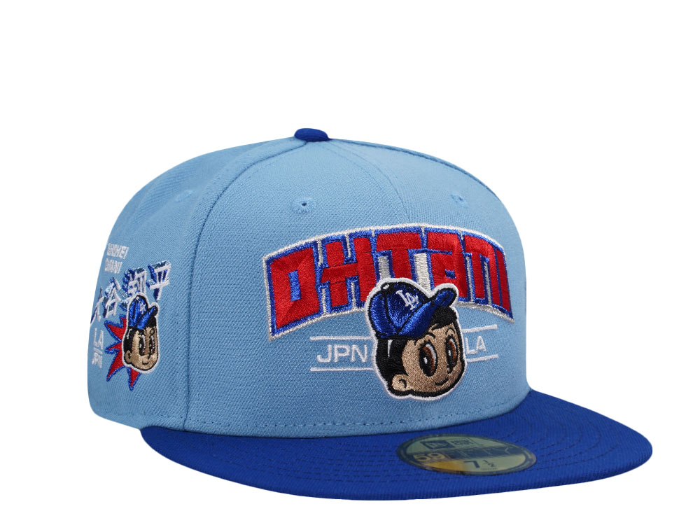 New Era Los Angeles Dodgers Ohtani Sky Blue Two Tone Prime Edition 59Fifty Fitted Casquette