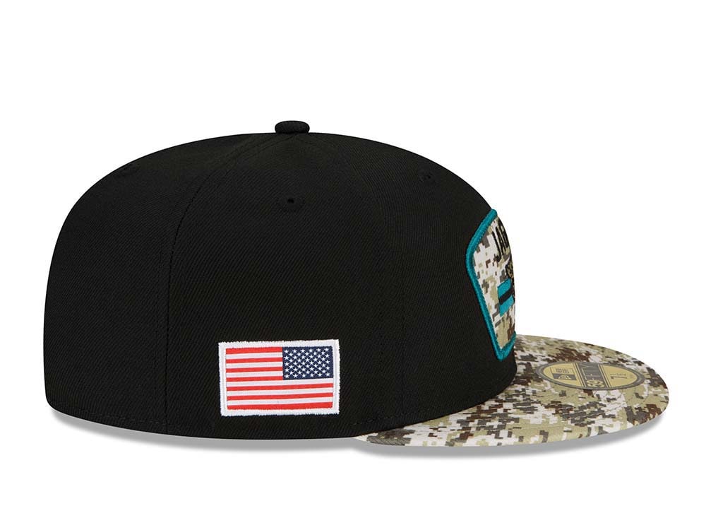 New Era Jacksonville Jaguars Salute to Service 21 59Fifty Fitted Casquette
