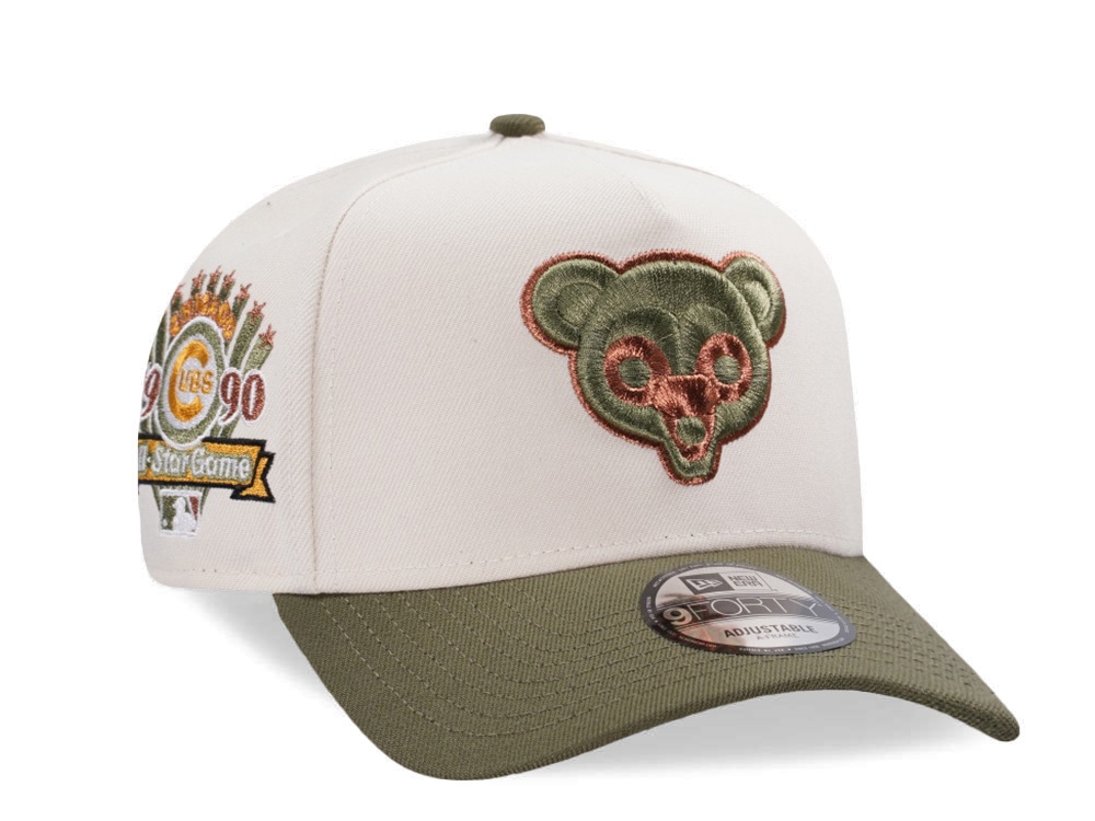 New Era Chicago Cubs All Star Game 1990 Cream Two Tone Edition 9Forty A Frame Snapback Casquette