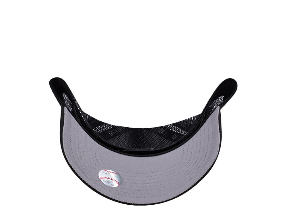 New Era New York Yankees Micro Logo Black Edition 9Forty A Frame Trucker Snapback Casquette