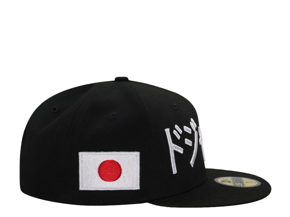 New Era Los Angeles Dodgers Japan Black White Edition 59Fifty Fitted Casquette