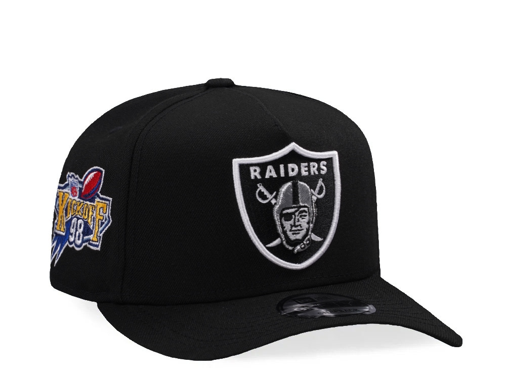 New Era Las Vegas Raiders Kickoff 1998 Black Prime Edition 9Fifty A Frame Snapback Casquette