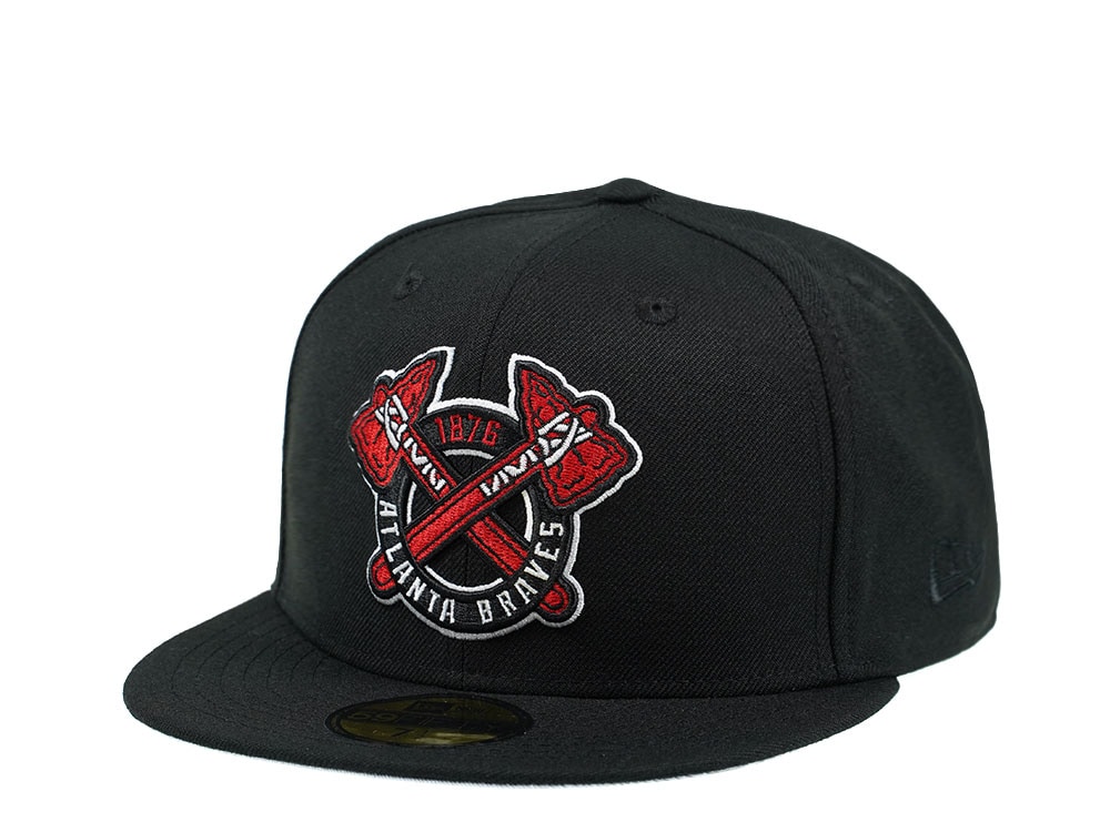New Era Atlanta Braves Black and Red Edition 59Fifty Fitted Casquette