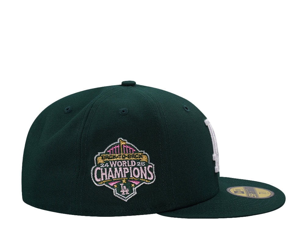 New Era Los Angeles Dodgers World Series 2025 Dark Green Prime Edition 59Fifty Fitted Casquette
